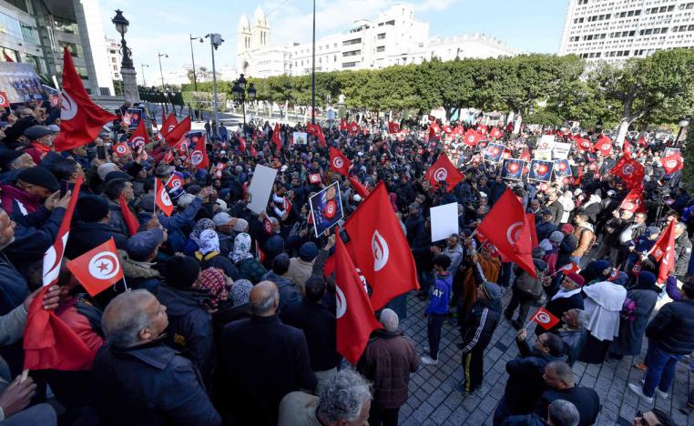 قوات أمنية تمركزت منذ الساعات الأولى من الصباح لمنع مسيرة جبهة الخلاص الوطني