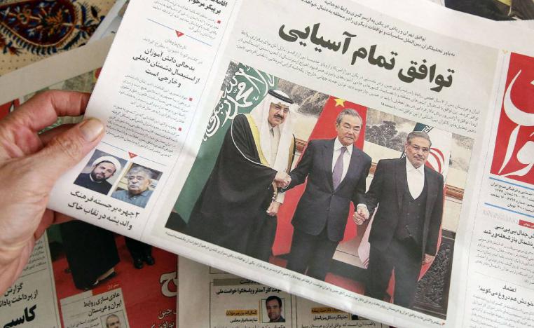 صحيفة إيرانية تحتفي بالاتفاق السعودي الإيراني برعاية صينية