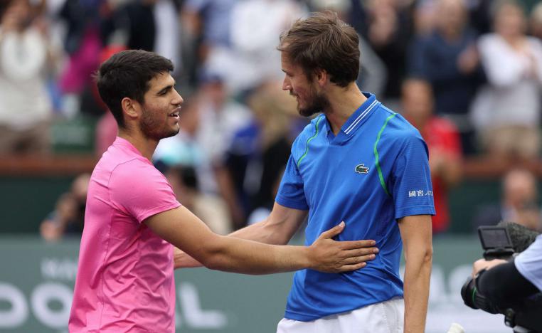 ألكاراس ومدفيديف