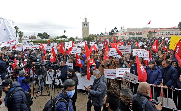 اتحاد الشغل ينفذ منذ مدة سلسلة من التحركات الاحتجاجية بذريعة الدفاع عن المقدرة الشرائية والحق النقابي