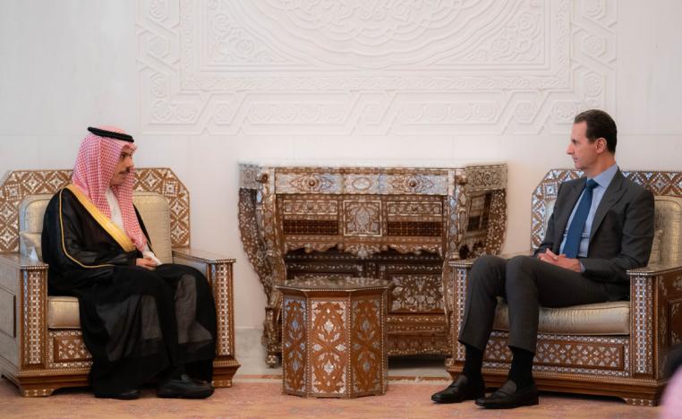مباحثات بين الرئيس السوري ووزير الخارجية السعودي في قصر الشعب تمهد لاستئناف كامل للعلاقات بين دمشق والرياض