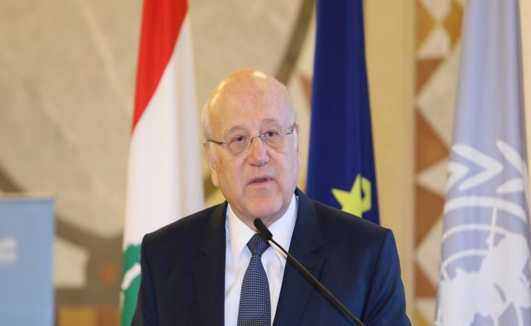 ميقاتي يطالب بوقف أي عمليات تؤدي إلى مزيد من التوتر في جنوب لبنان