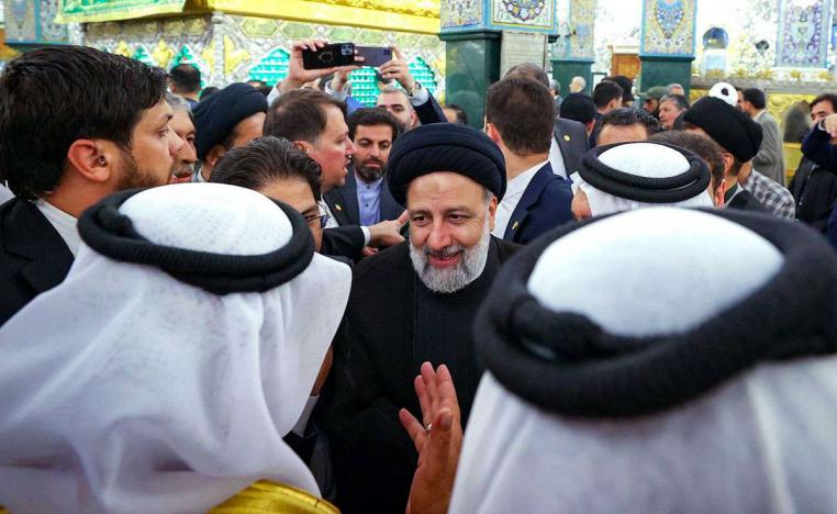 الرئيس الإيراني إبراهيم رئيسي في زيارة ضريح السيدة زينب في دمشق