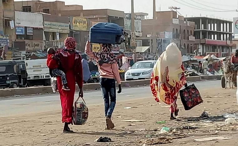 The conflict in Sudan has forced about 100,000 people to flee to neighbouring countries