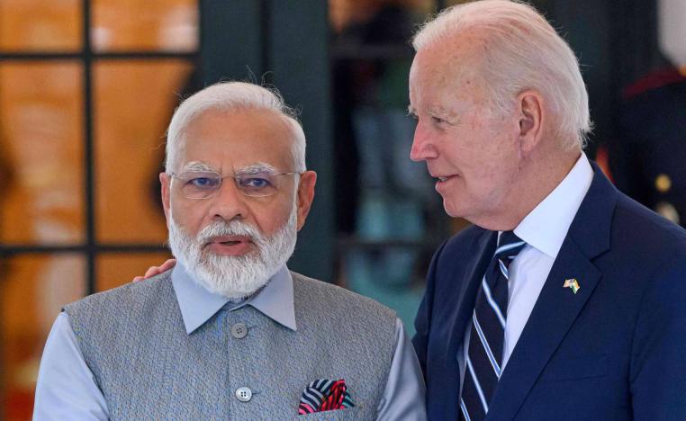 الرئيس الأميركي جو بايدن يستقبل رئيس الوزراء الهندي ناريندرا مودي