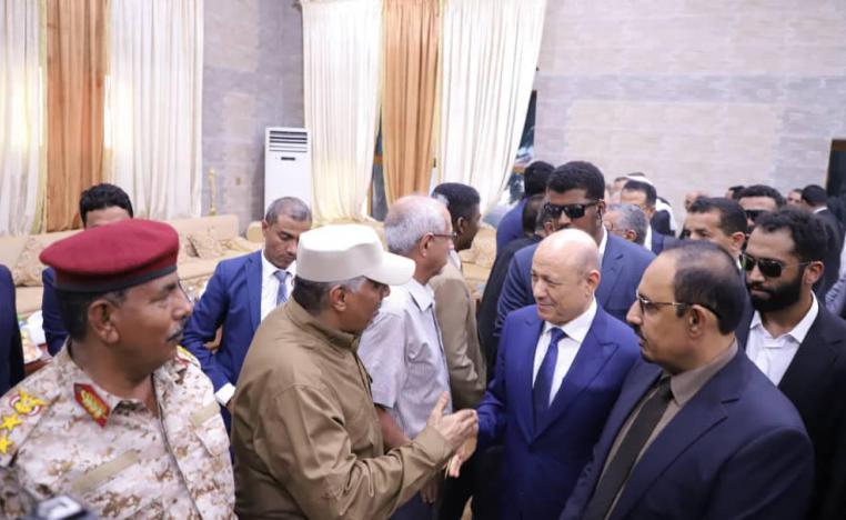 وفد سعودي يرافق العليمي في زيارته الأولى إلى حضرموت