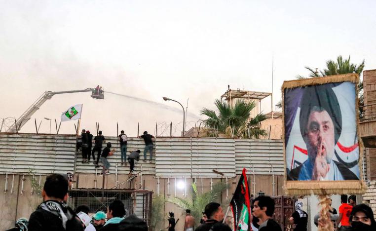 صدريون يهاجمون مبنى السفارة السويدية في بغداد