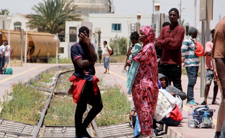 Tunisia has removed hundreds of the migrants to a desolate area along the border