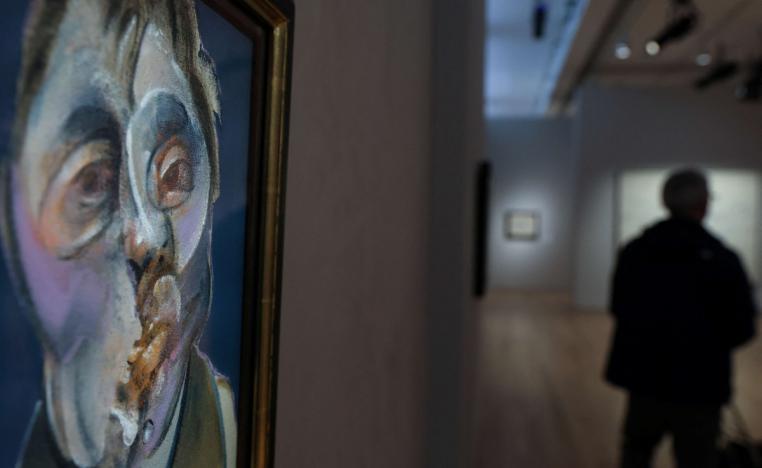 لوحة زيتية على قماش لفرنسيس بيكون  تمثل صورة ذاتية