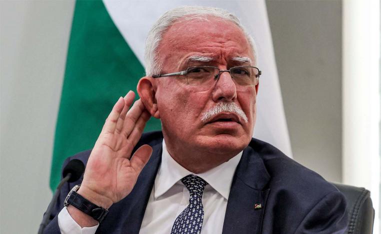 Palestinian Foreign Minister Riyad al-Maliki