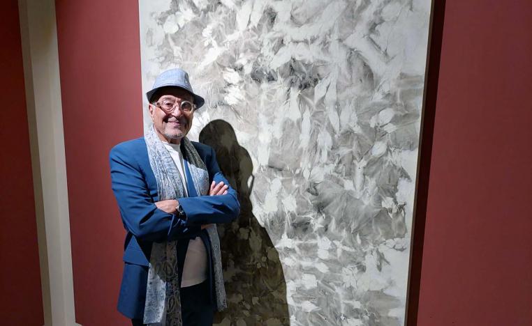 Jean Boghossian embraces the fire dance until he achieves the desired balance