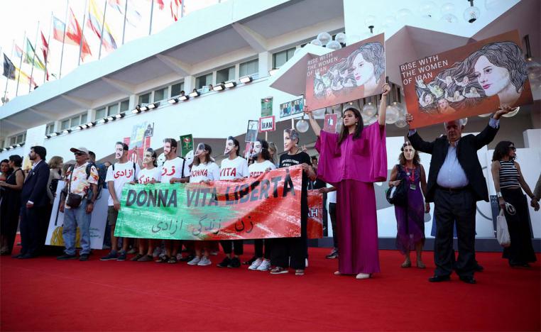 Solidarity with the Iranian people at Venice Film Festival