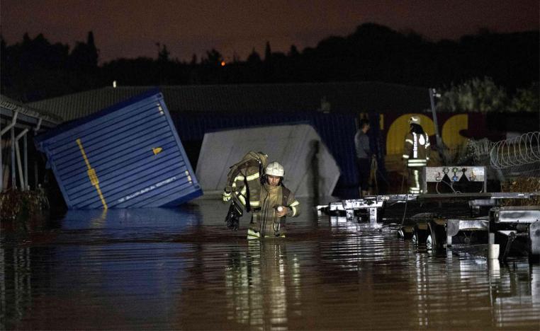 Around 125 kilograms per square meter of rainfall hit Istanbul in less than six hours