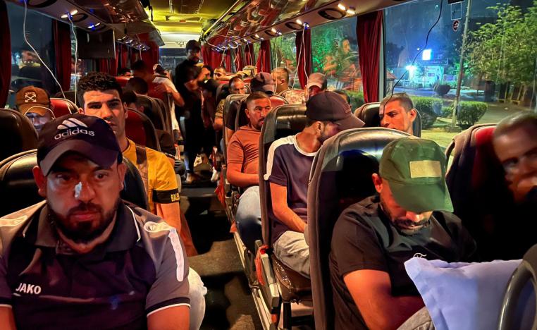 وجهة متظاهري الحشد الحدود الأردنية