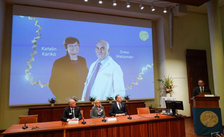 المجرية كاتالين كاريكو والأميركي درو وايسمان 