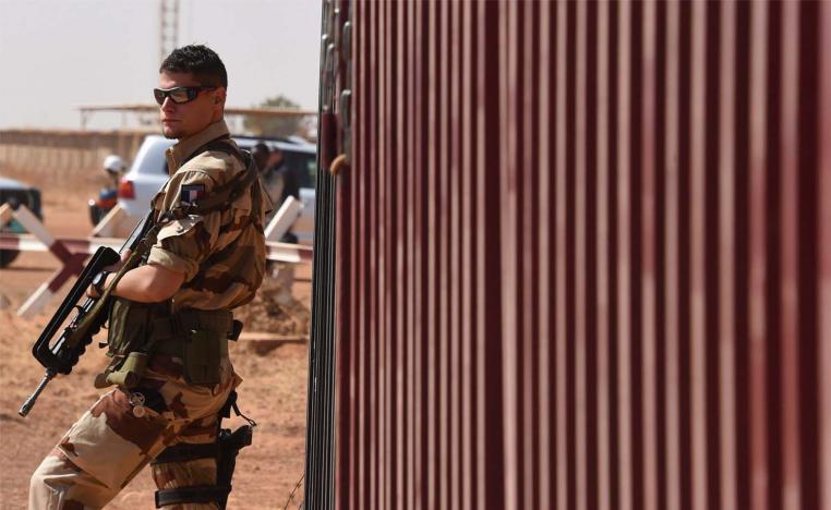 A French soldier in Niger