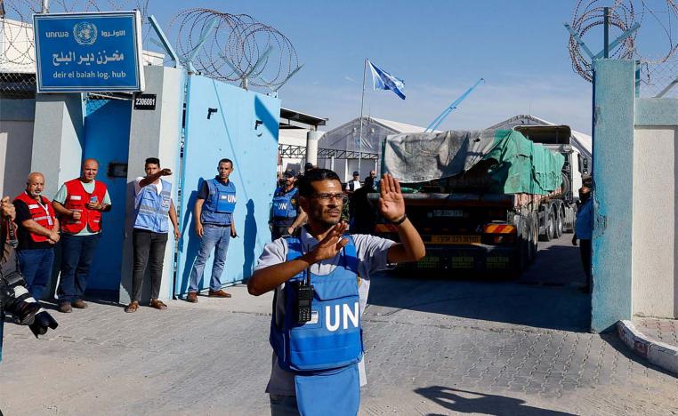 Humanitarian aid deliveries through Rafah began on Saturday 