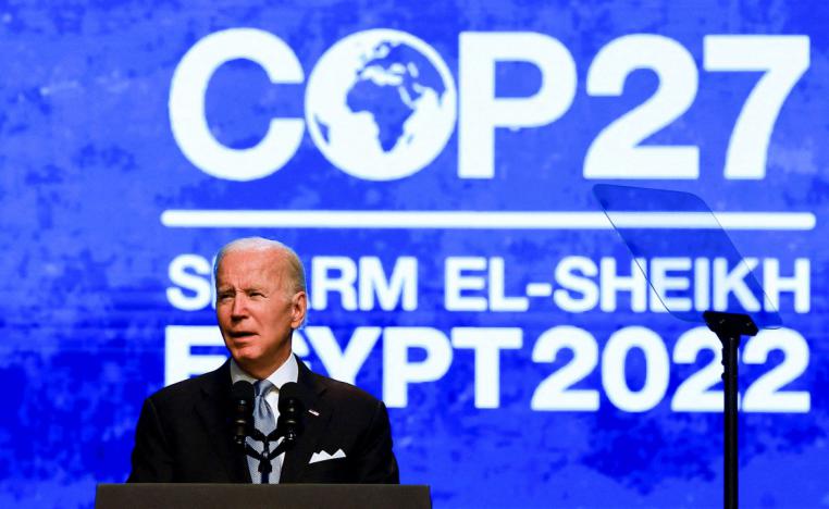 بايدن حضر قمة المناخ في مصر