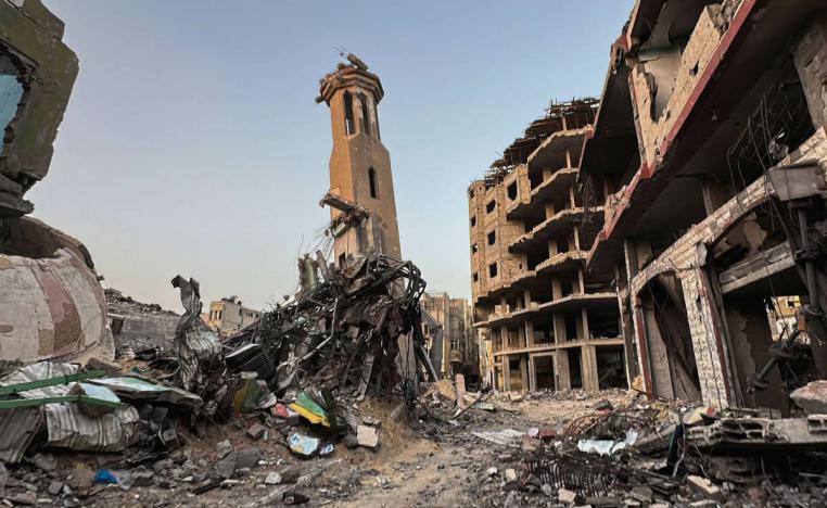 دمار وسط غزة بسبب القصف الاسرائيلي
