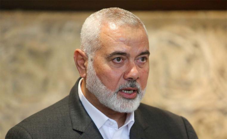 The leader of Palestinian Islamist militant group Hamas Ismail Haniyeh