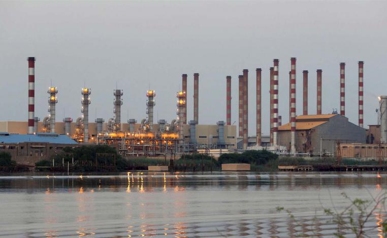 Abadan oil refinery in southwest Iran