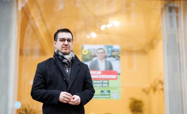Jian Omar, a Berlin lawmaker of Kurdish-Syrian background, feels unprotected by police