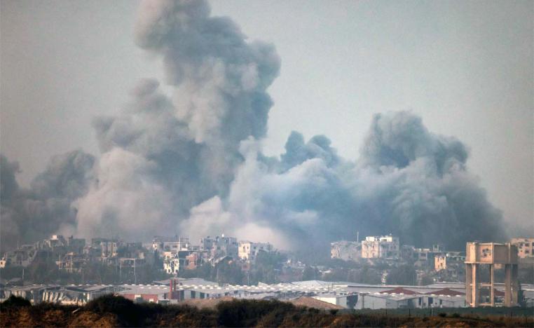 Merciless bombardments of Gaza