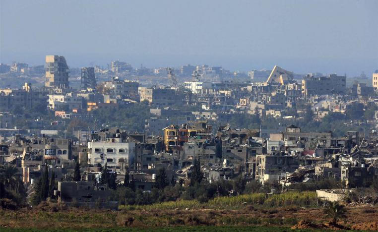 Buildings lie in ruin in Gaza