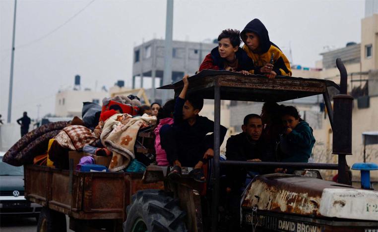 Gazans fleeing Khan Younis