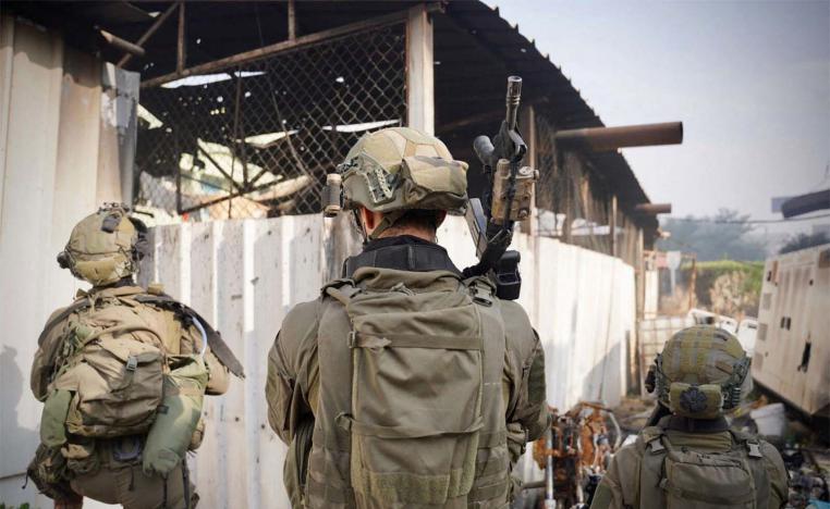 Israeli soldiers operating in the Gaza Strip