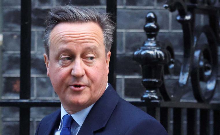 Britain's foreign minister David Cameron 