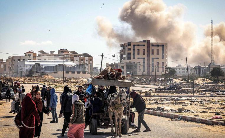 The fighting caused more people to flee within Gaza City and to the south towards Deir Al-Balah in the centre