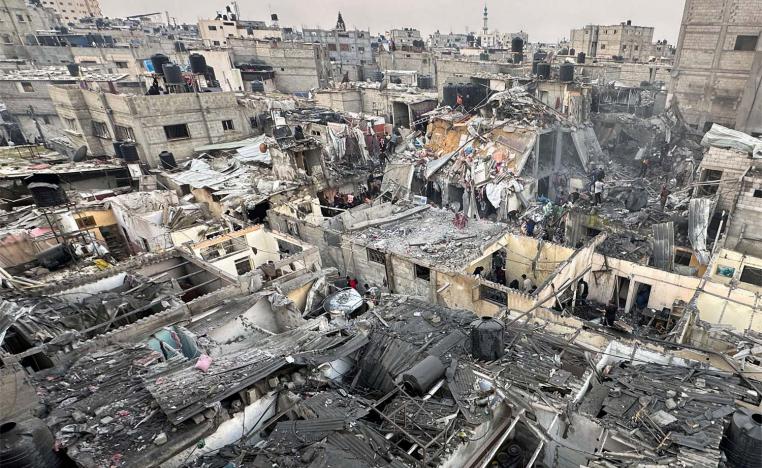 Gaza has been flattened by Israeli strikes