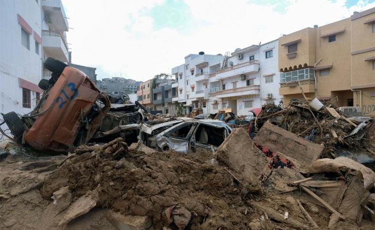 Huge swathes of the city of Derna were destroyed in the flood