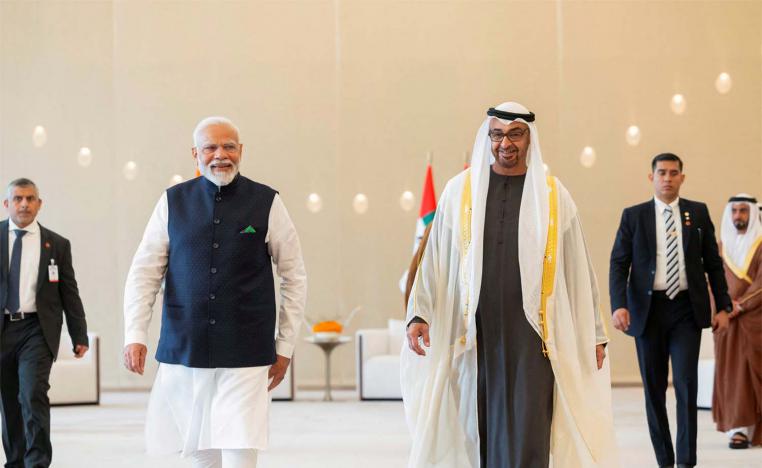 Modi met with UAE President Sheikh Mohamed bin Zayed al Nahyan