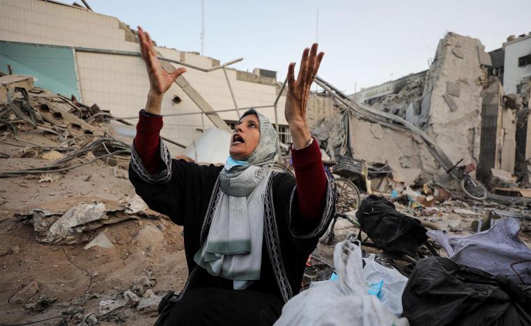 Six months into the war, streets are lined with rubble