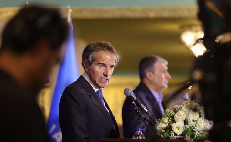 غروسي يتحدث عن مباحثات إيجابية وبناءة