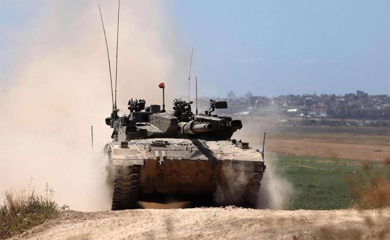A tank crossfire