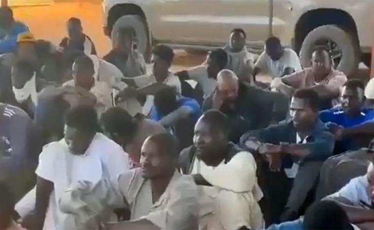 The migrants were held captive in a hideout in the downtown of Kufra 