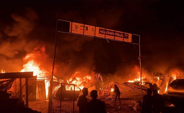 ire rages following an Israeli strike on an area designated for displaced Palestinians in Rafah