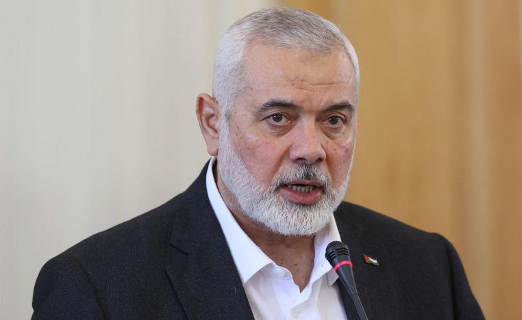 Ismail Haniyeh, the leader of the Palestinian Islamist group Hamas