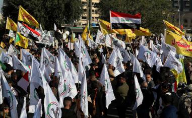 الهجوم يأتي فيما يضغط الحشد الشعبي لاخراج القوات الأميركية