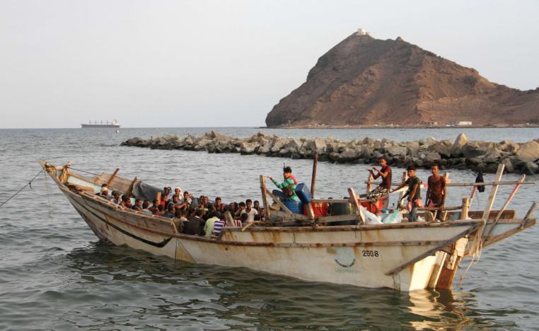 انقاذ 4 مهاجرين أفارقة قبالة اليمن