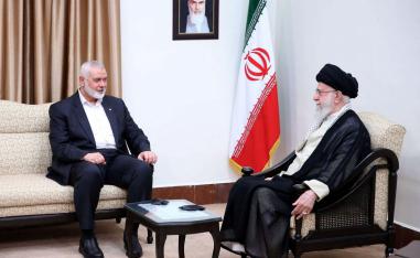 هنية زار طهران للمشاركة في احتفال تنصيب الرئيس الإيراني الجديد