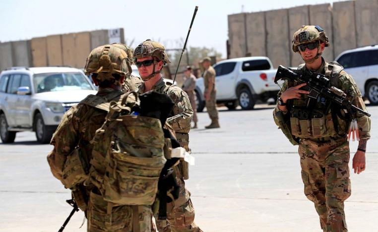US soldiers at Taji military base north of Baghdad