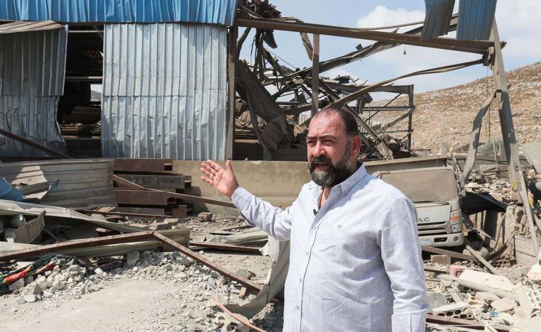 Huge material damages