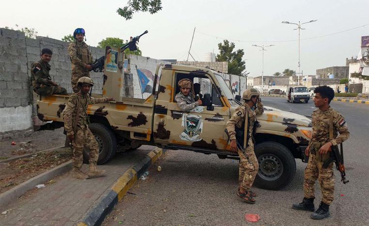 Fighters affiliated with Yemen's Southern Transitional Council