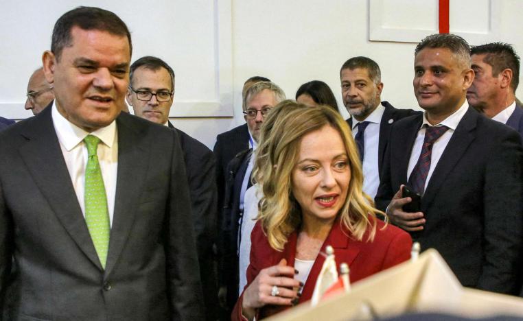 ميلوني تسعى إلى حماية مصالح إيطاليا في ليبيا 