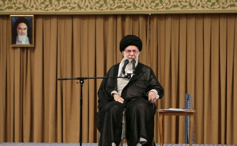 خامنئي ألقى خطابه باللغة العربية خلال تأبين نصرالله