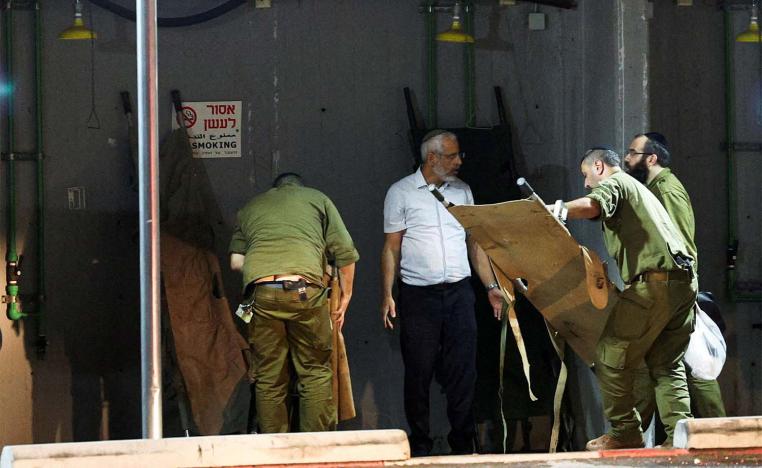 the Israeli military's Golani Brigade camp in Binyamina directly targeted